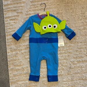 Disney Blue and Green Alien Kids Onesie